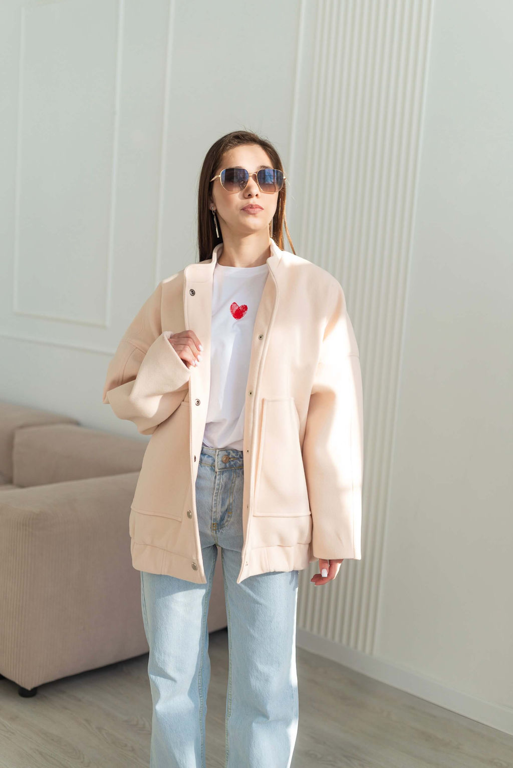 Бомбер Тайла (персиковый) - Nadi bordo фото 10