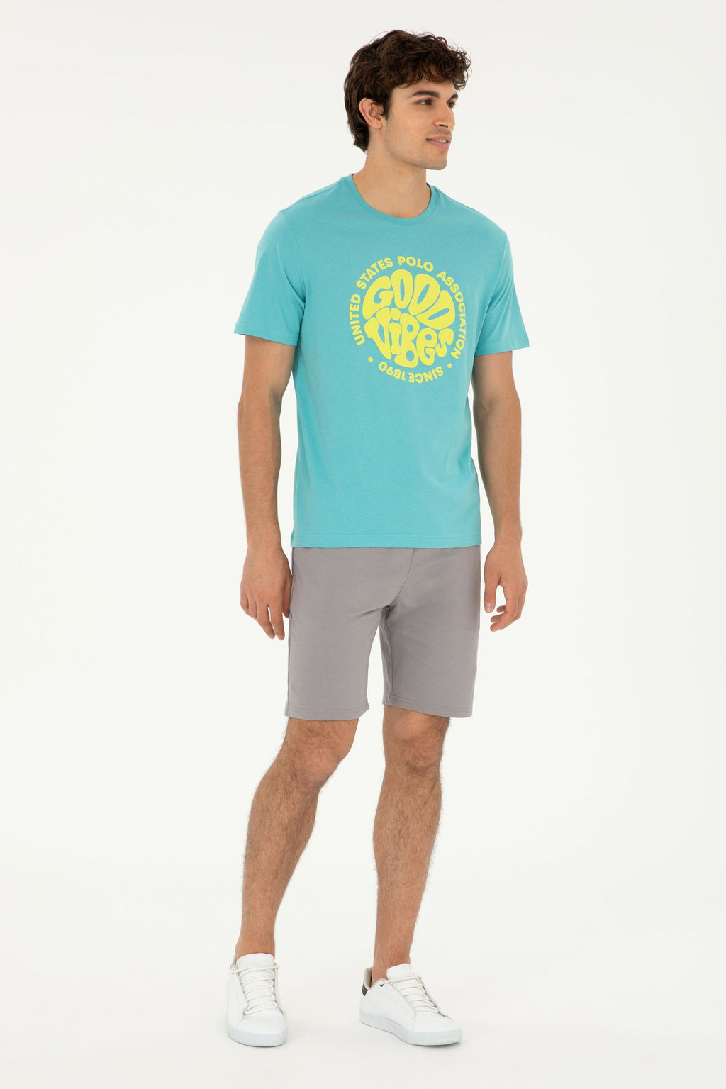 Мужская мятная футболка Неожиданная скидка в корзине - U.s. polo assn фото 4