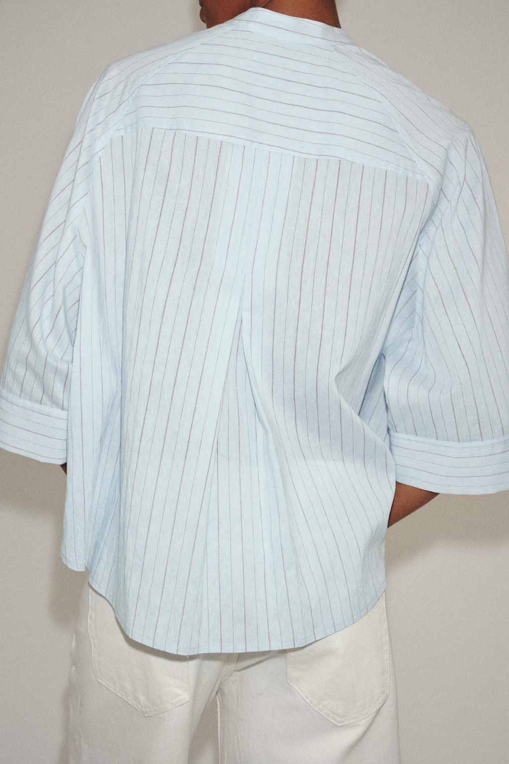 CAMISA ASIM?TRICA RAYAS ZW COLLECTION / Azul - Zara фото 3