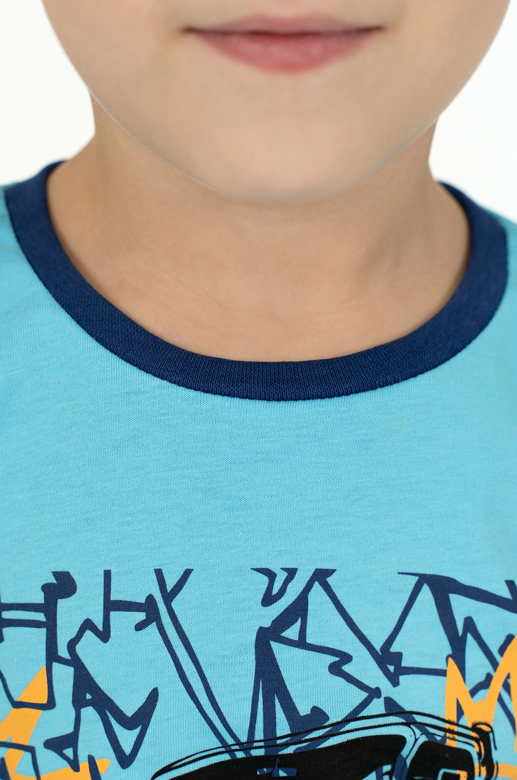 Пижама детская голубой джип