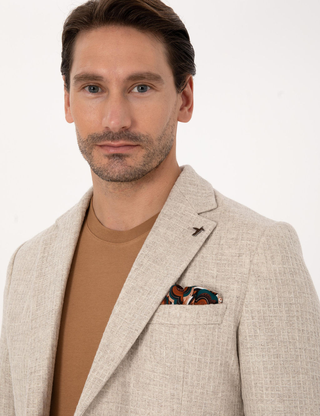 Bej Slim Fit Ceket - Cacharel фото 2