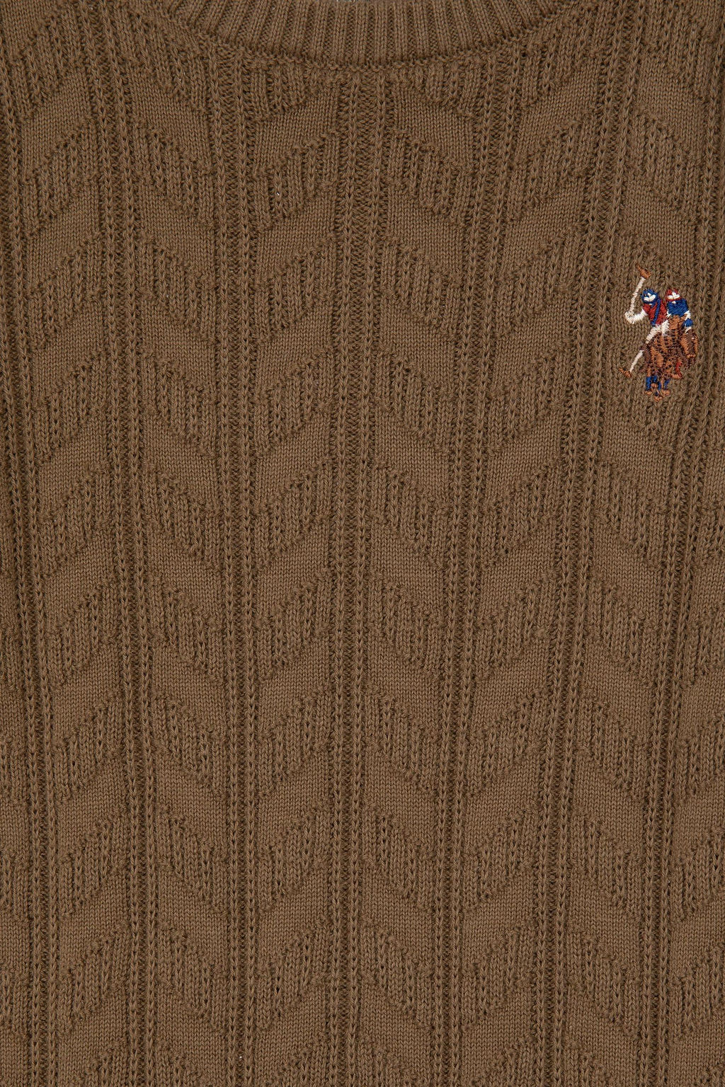 Базовый свитер цвета хаки для мальчика Неожиданная скидка в корзине - U.s. polo assn фото 3