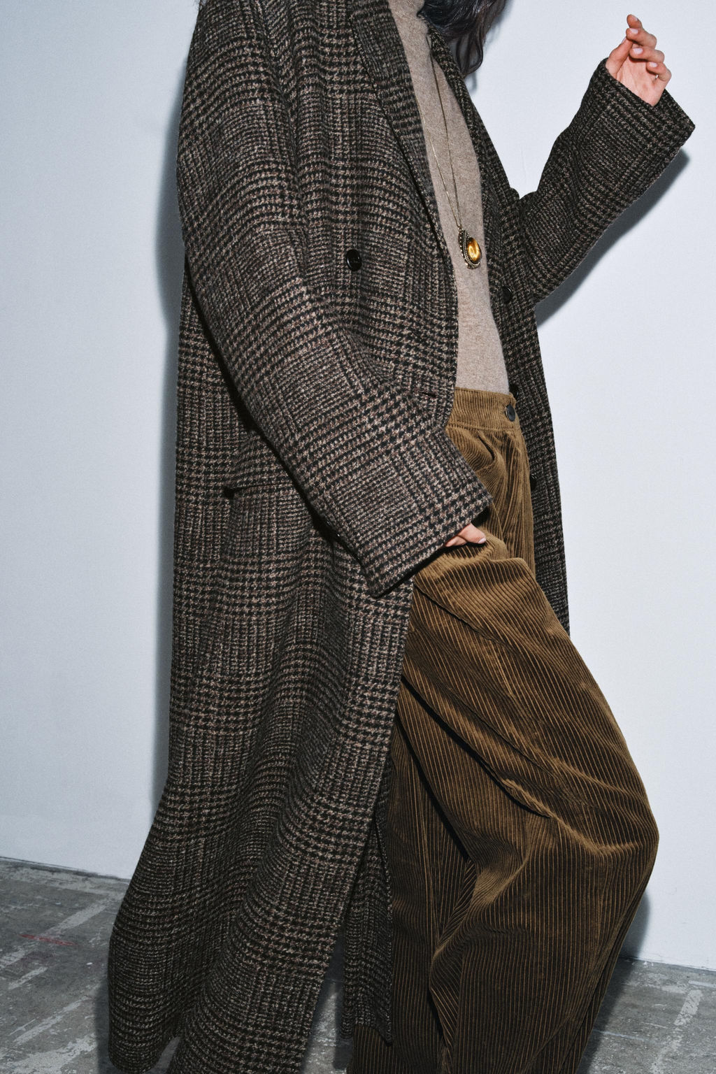 ZW COLLECTION CHECK COAT - Zara фото 2