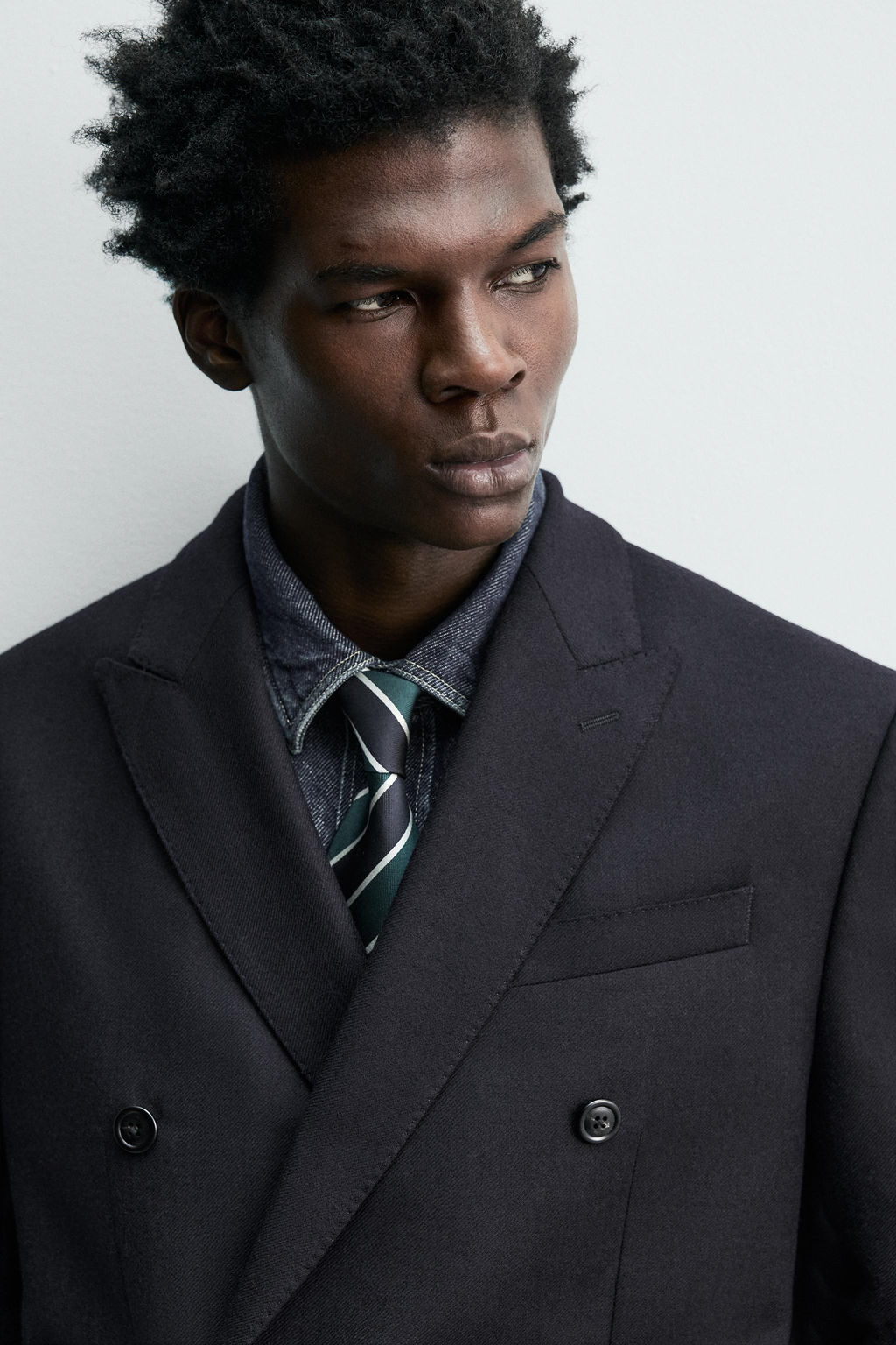 DOUBLE-BREASTED 100% WOOL FLANNEL BLAZER - Zara фото 6