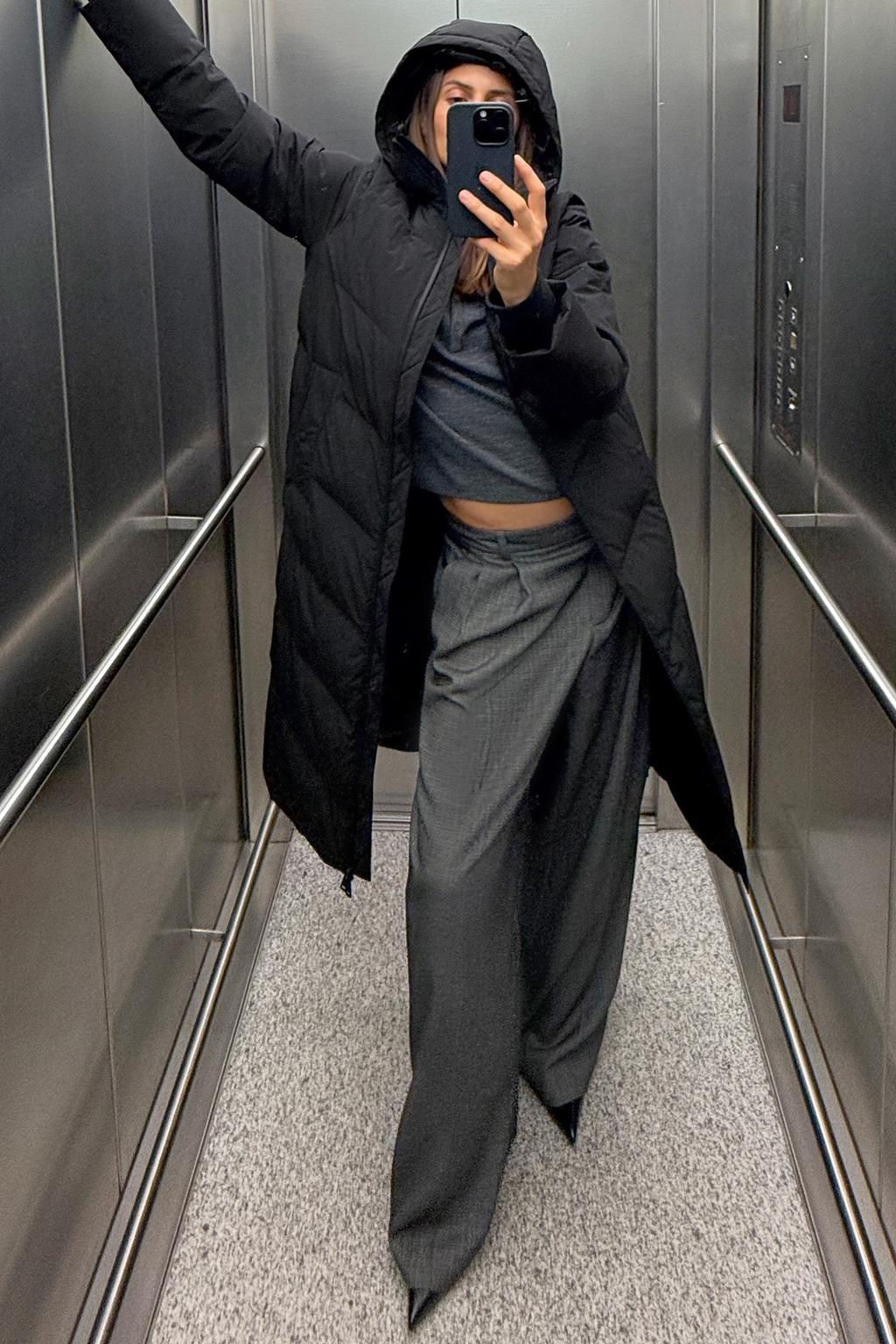 WATER- AND WIND-PROOF HOODED PUFFER JACKET - Zara фото 4