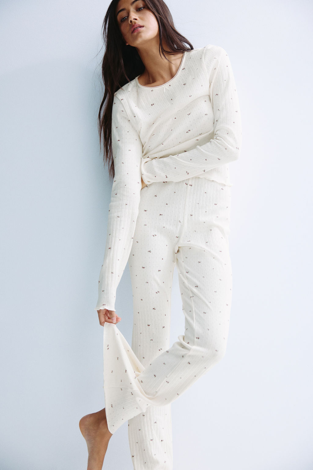 Pijama en punto pointelle - H&m фото 3
