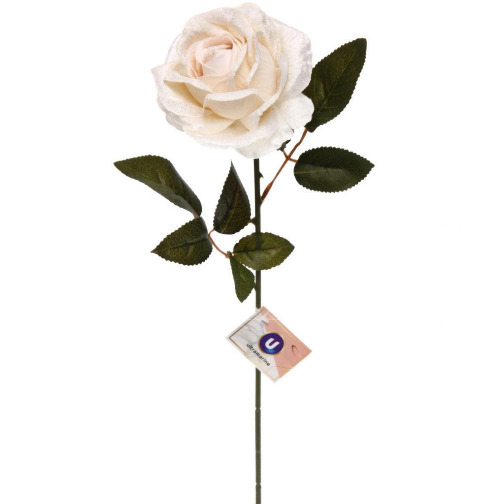 Цена за 2 шт. Искусственные цветы "FLOWERS MAGIC" 53см Роза шампань