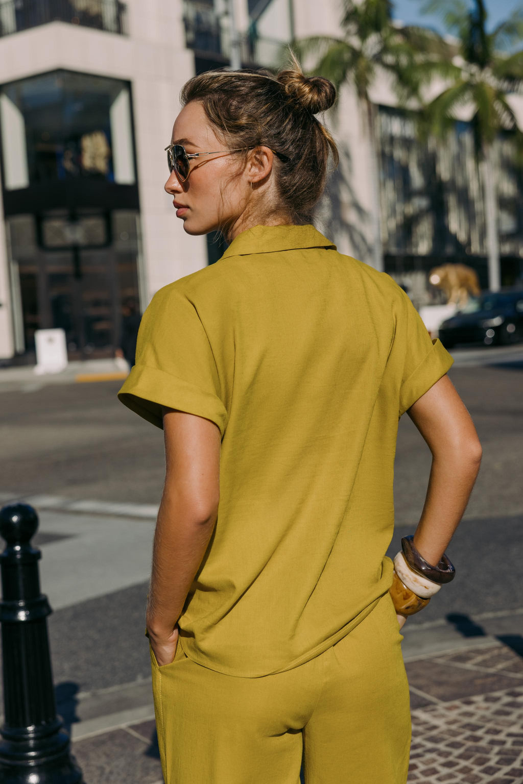 LINEN BLEND KNOT SHIRT - Zara фото 17