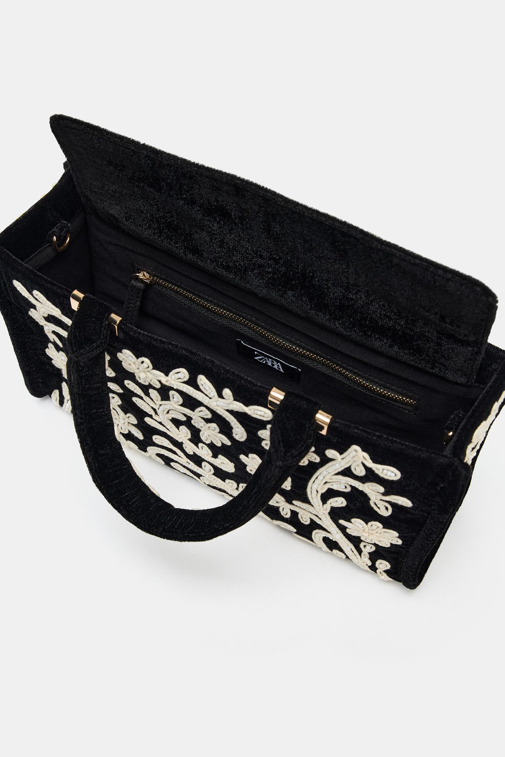 EMBROIDERED CITY BAG - Zara фото 8