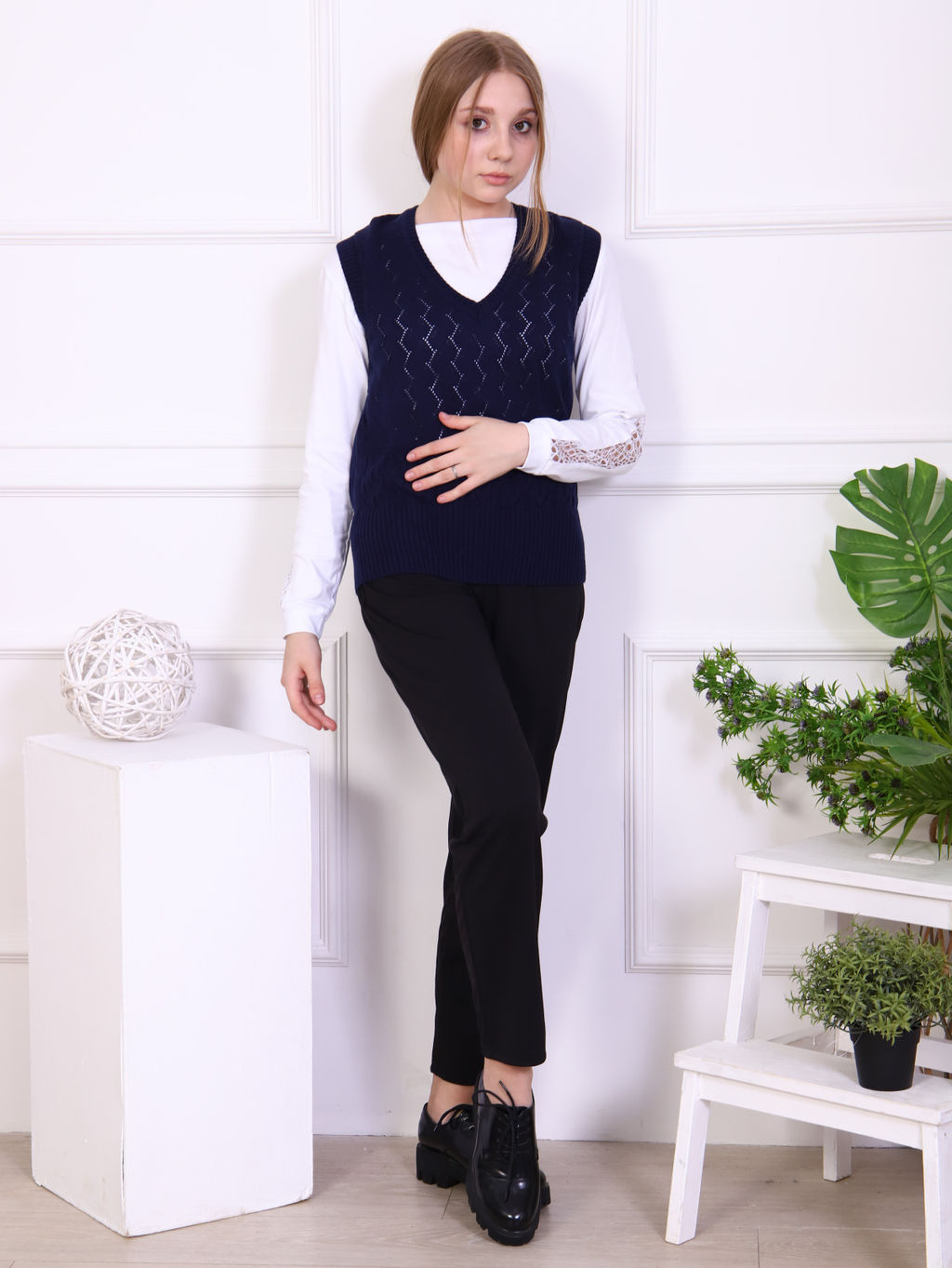 Жилет "Юлия-1" темно-синий