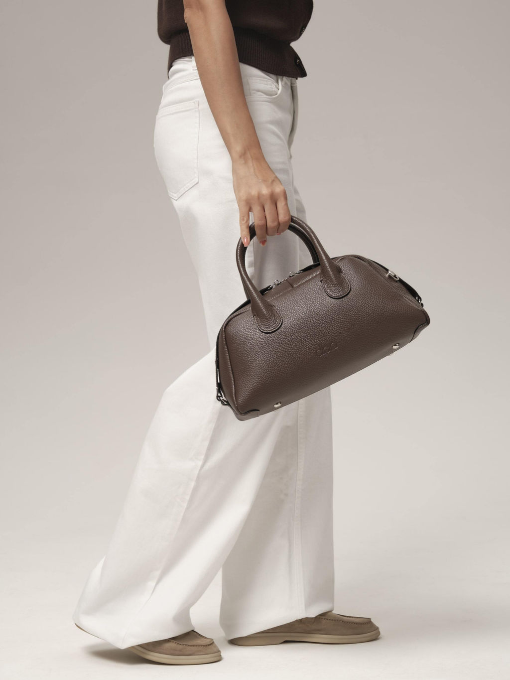 Кожаная сумка Kandys DBR 31206 коричневый торф  фото 3