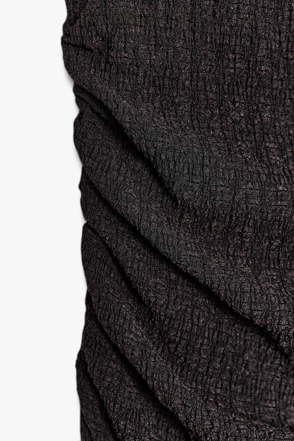 TEXTURED HALTER LONG DRESS - Zara фото 9