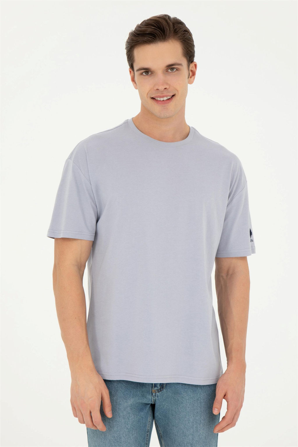 Мужская серая футболка - U.s. polo assn фото 3