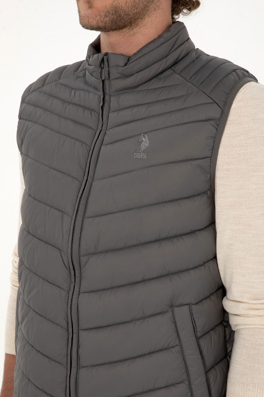 Erkek Gri Yelek Sepette S_rpriz _ndirim - U.s. polo assn фото 7
