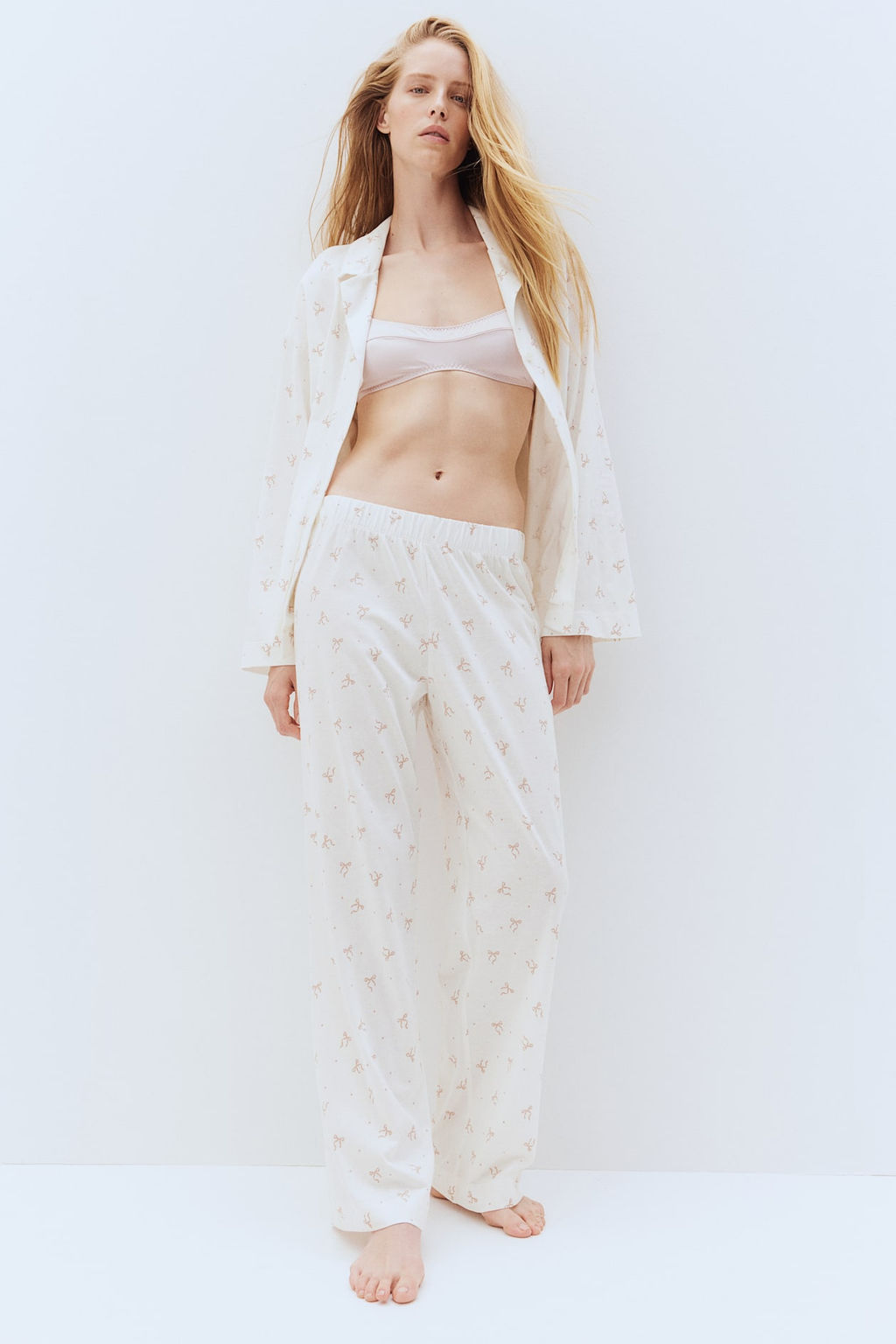 Pijama estampado de punto - H&m фото 2