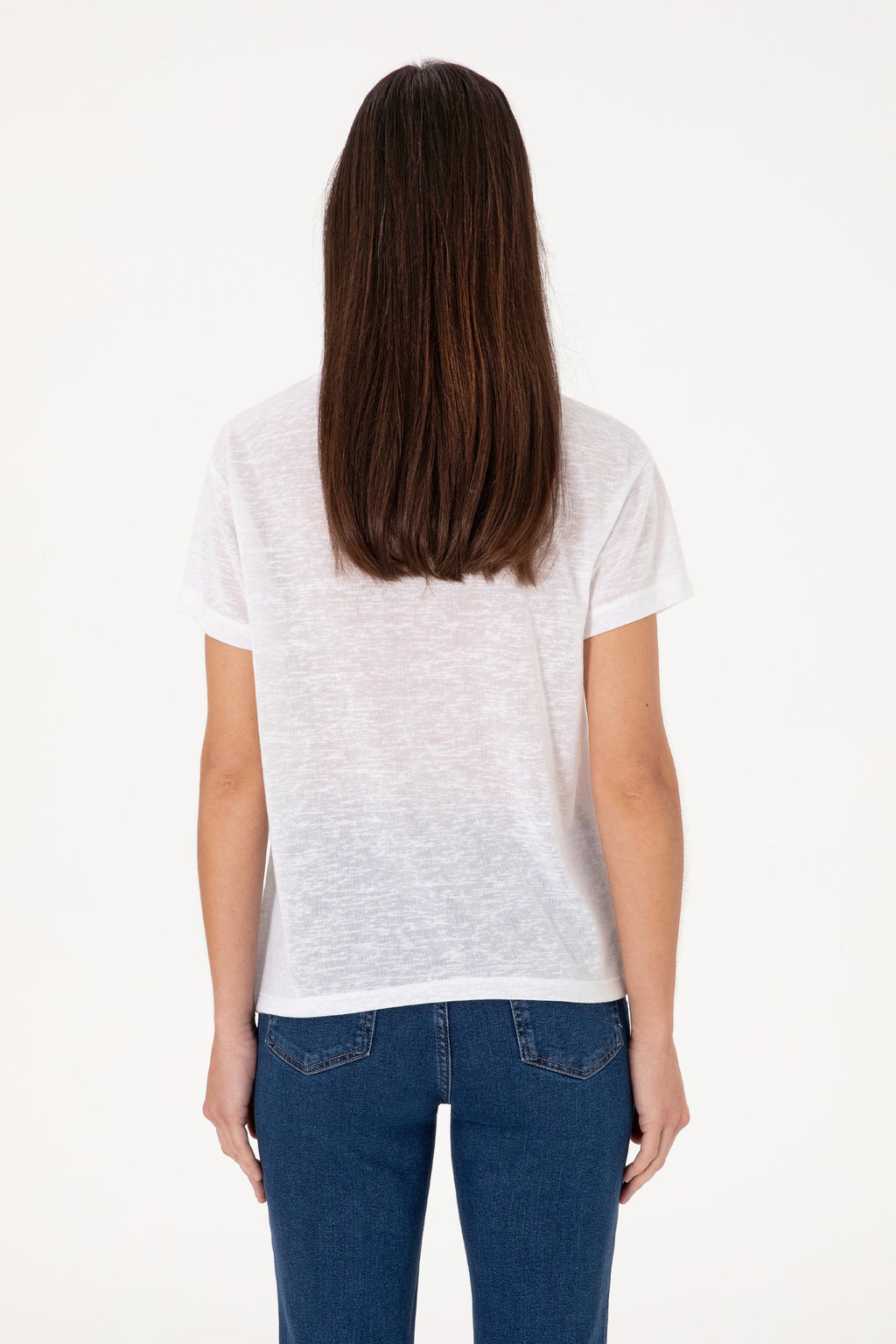 Kad_n Beyaz Ti__rt Sepette S_rpriz _ndirim - U.s. polo assn фото 5