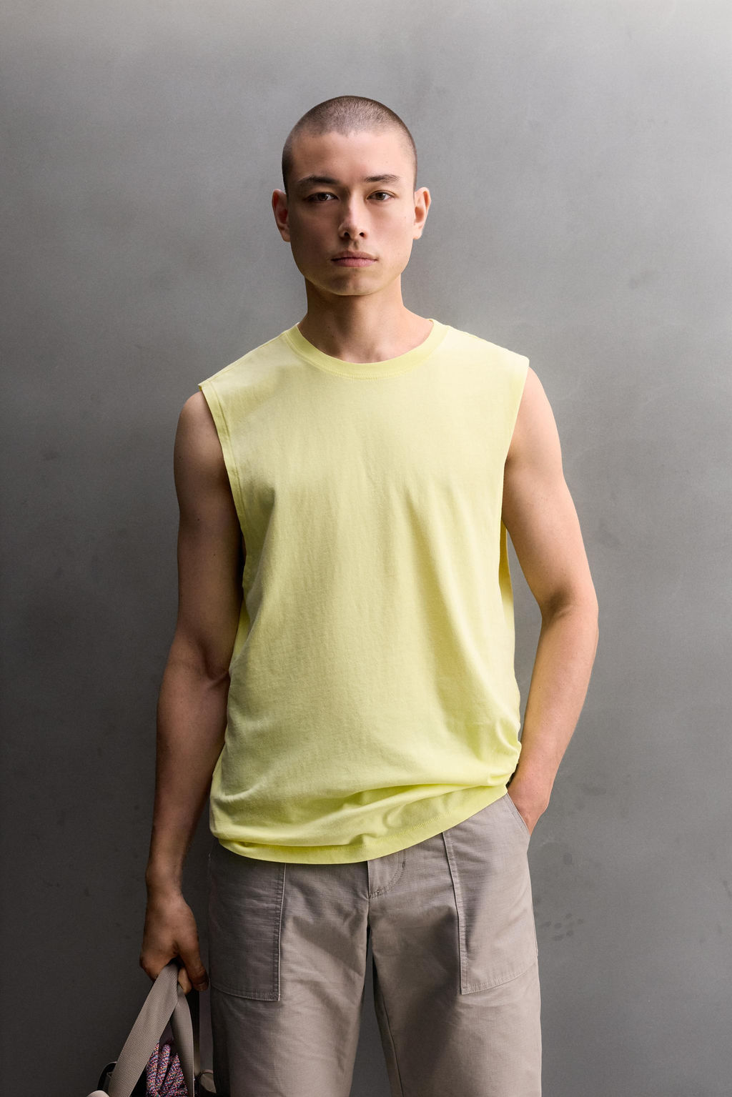 CAMISETA TANK RELAXED FIT ESTAMPADOS / Amarillo claro - Zara фото 2