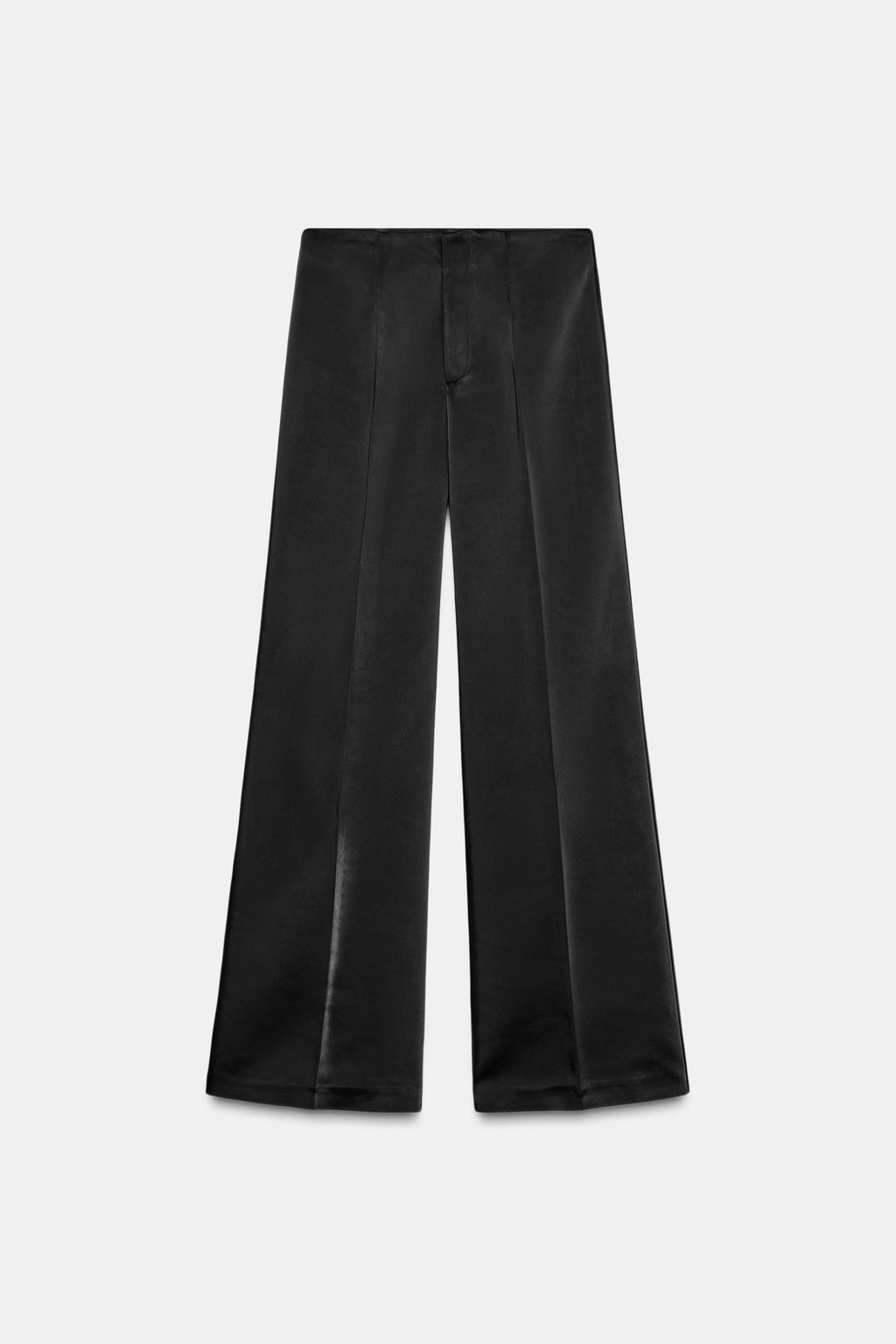 HIGH-WAIST SATIN TROUSERS - Zara фото 4