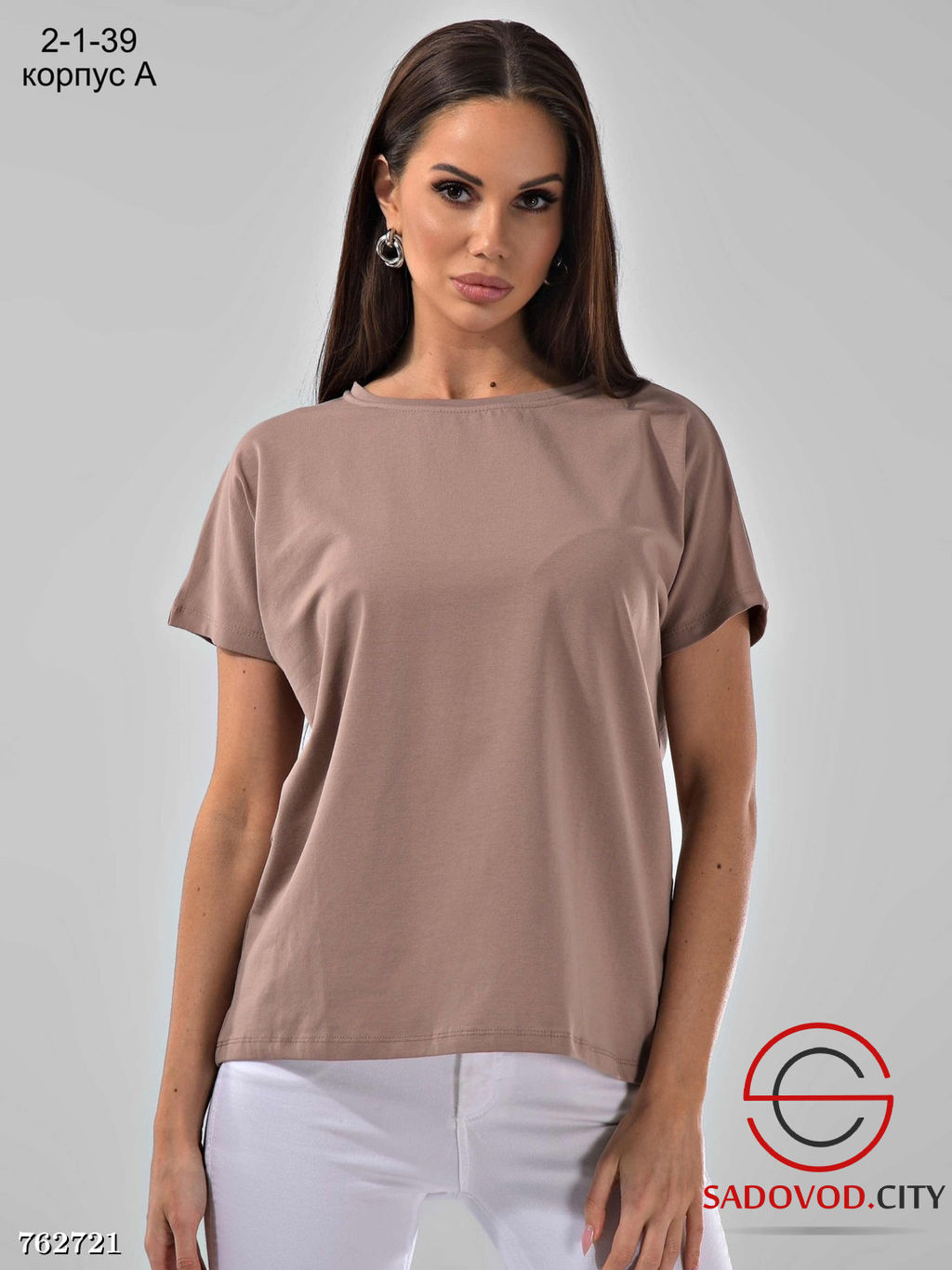 Базовая женская футболка свободного кроя - Bruno фото 4