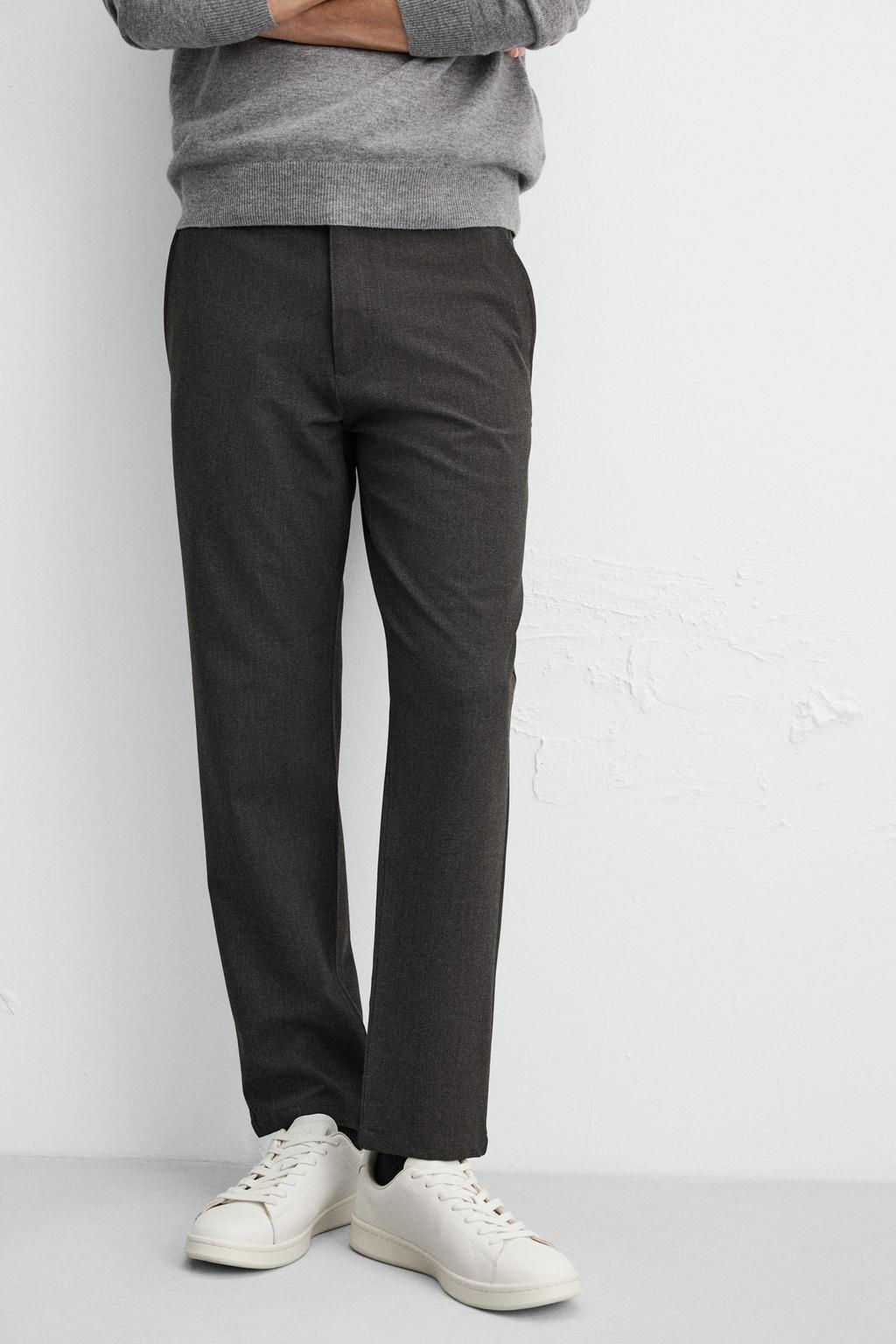 TEXTURED COMFORT TROUSERS - Zara фото 31