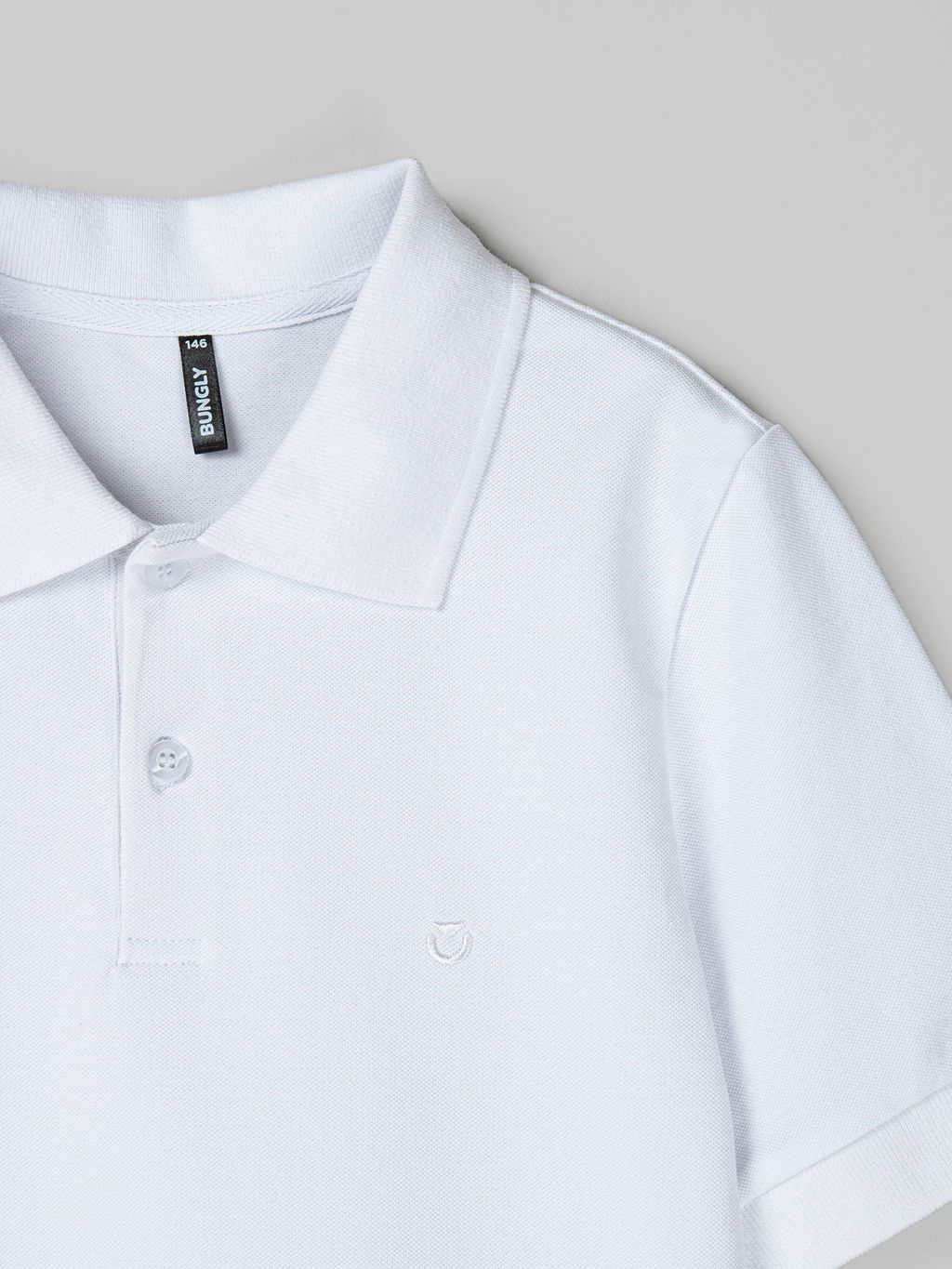 Футболка поло Белая 7+ - Bungly фото 3