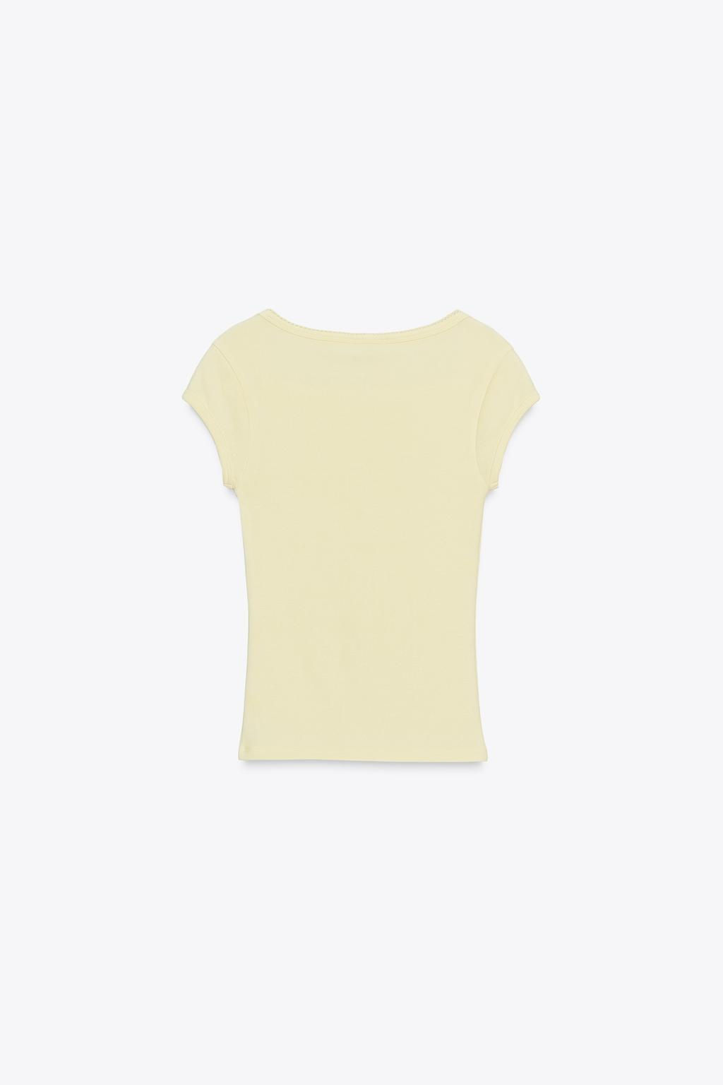 COTTON MODAL T-SHIRT - Zara фото 16