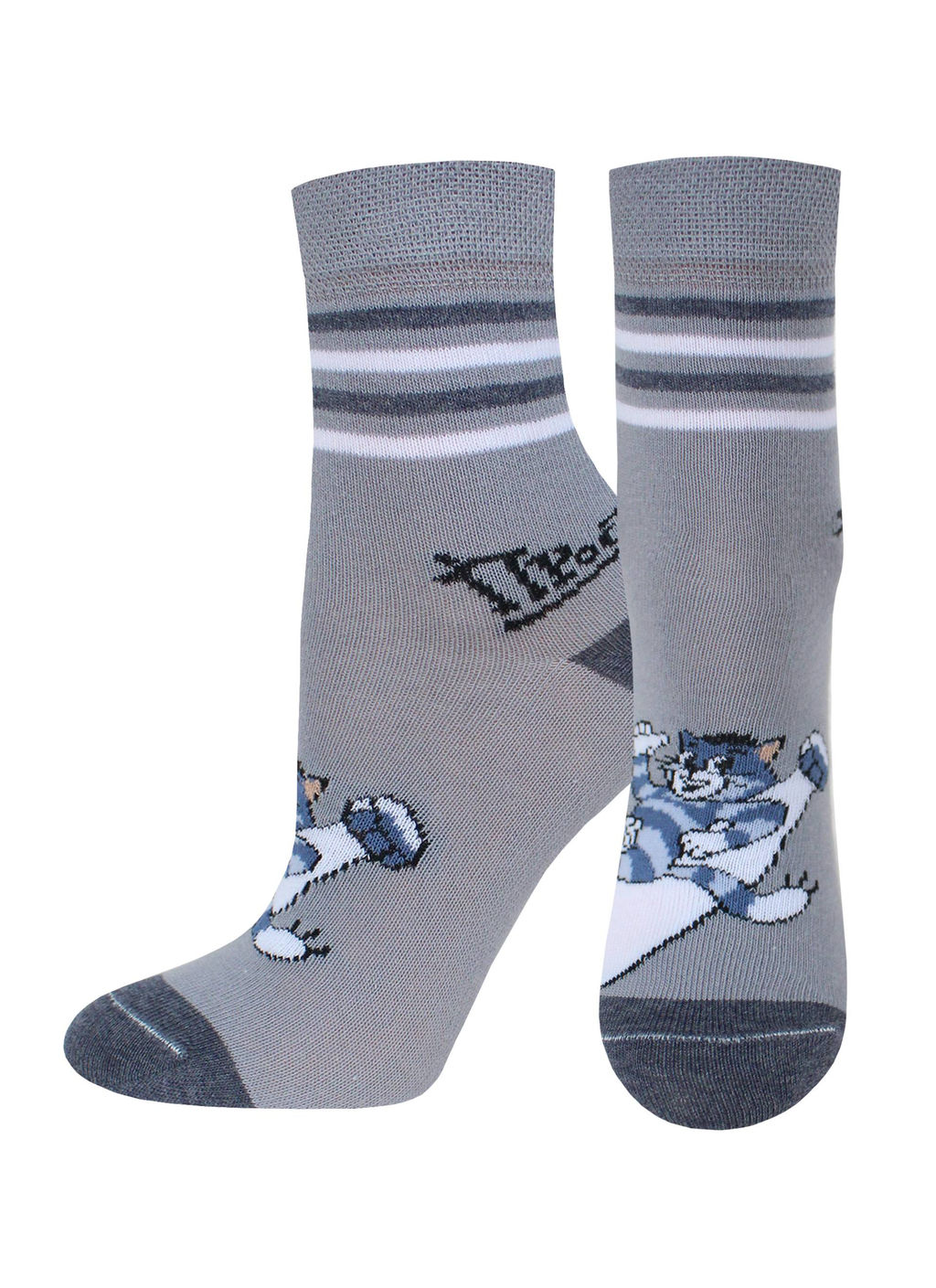 Цена за 2 пары БРЕСТСКИЕ НОСКИ ДЕТСКИЕ 3052 СОЮЗМУЛЬТФИЛЬМ ("Простоквашино", средней длины) СВ.СЕРЫЙ 23С3052