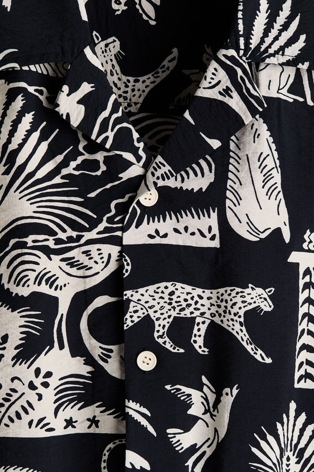 Camisa resort estampada Relaxed Fit - H&m фото 5