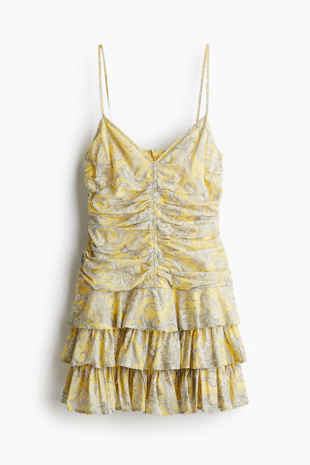 Vestido de tirantes con falda escalonada - H&m фото 2