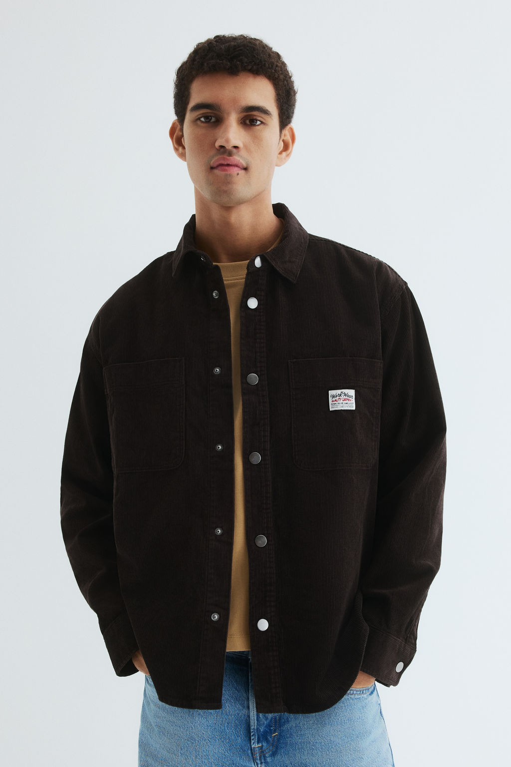 Camisa oversize en pana de algod?n - H&m фото 4