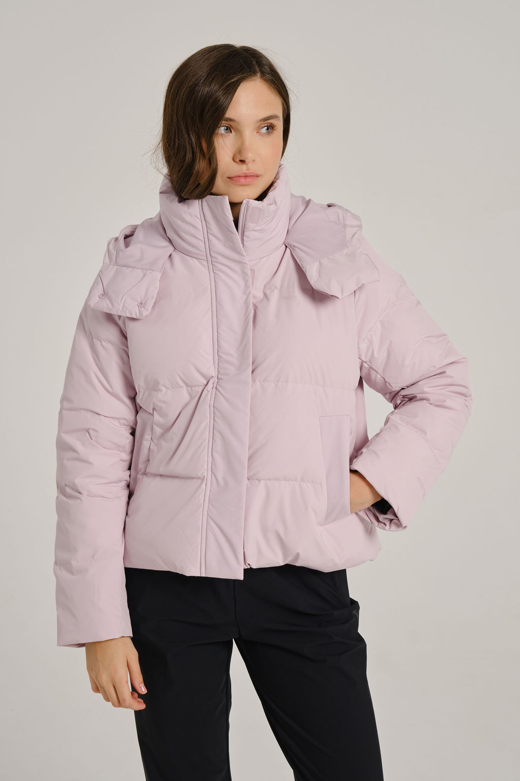 Пуховик короткий Розовый TRN Down Jacket - Anta фото 4