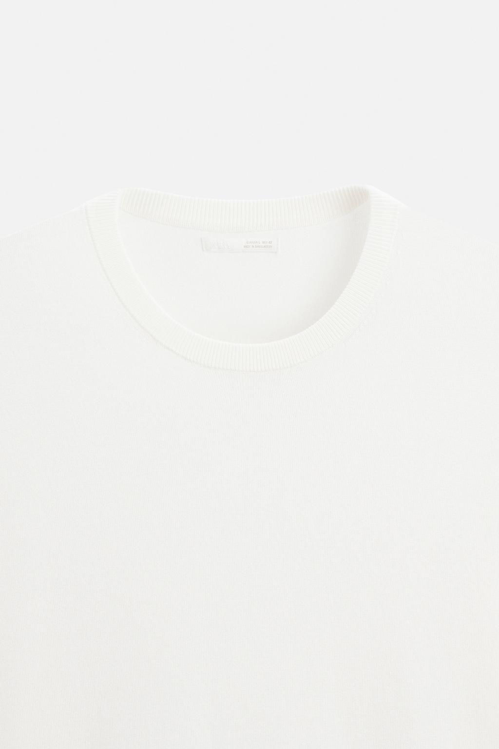 FLOWING KNIT T-SHIRT - Zara фото 31