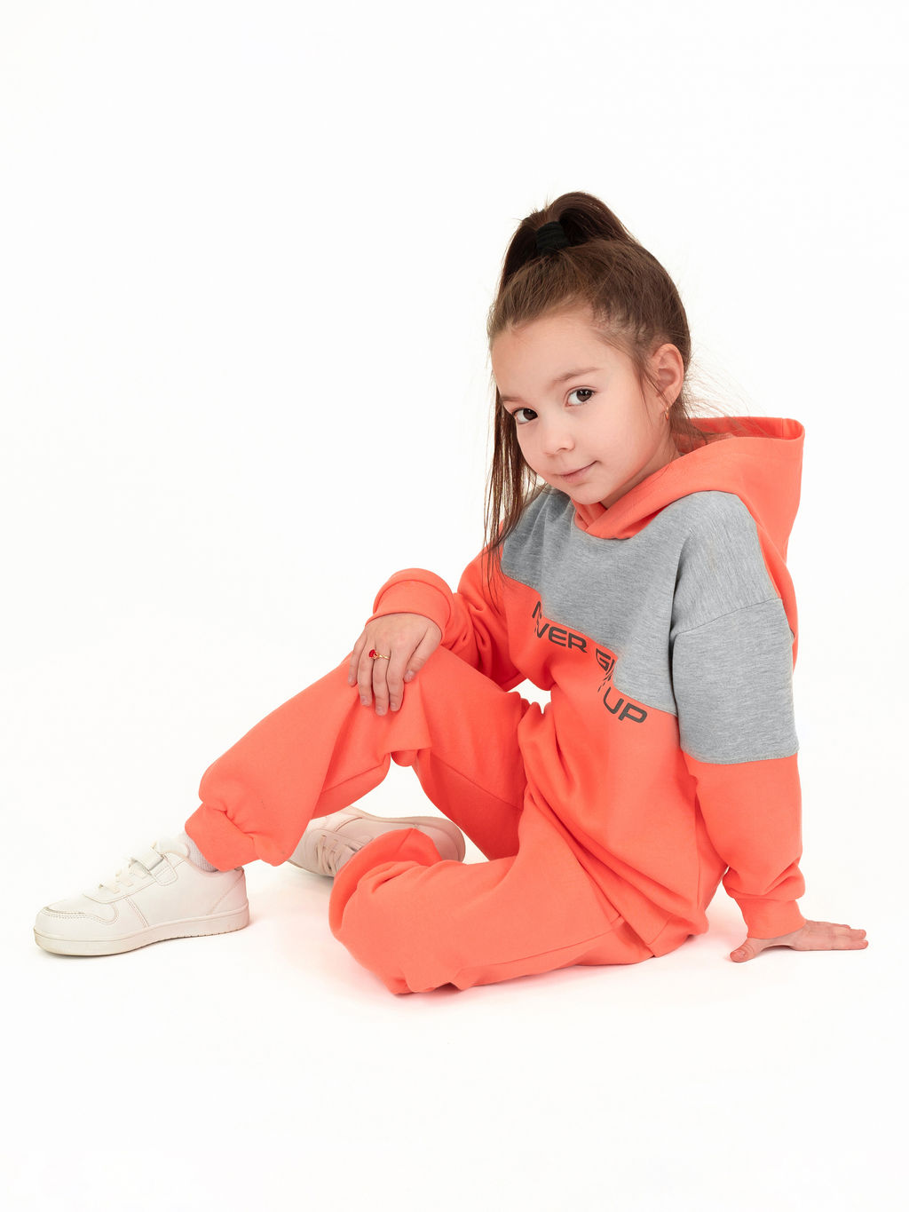 Костюм детский персиковый 7066п (128)