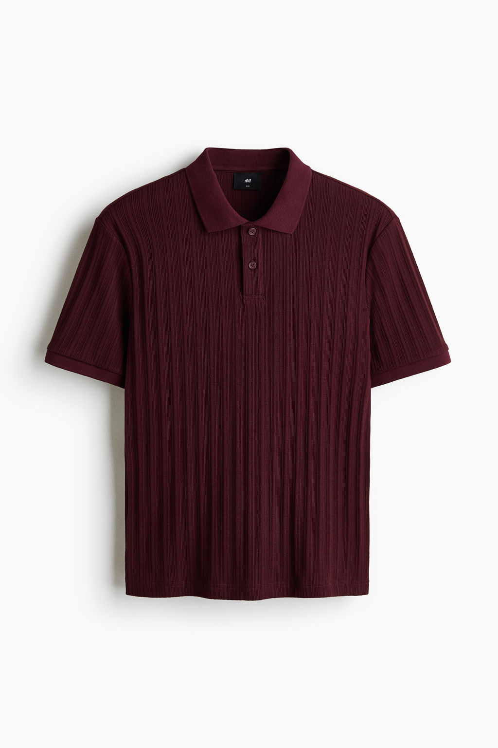 Polo en punto con textura Slim Fit - H&m фото 8