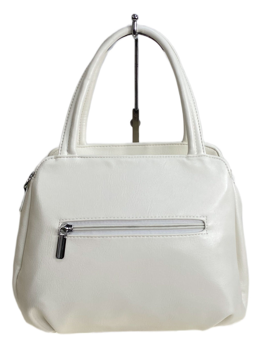 Женская сумка из искусственной кожи, цвет белый - Greta фото 2