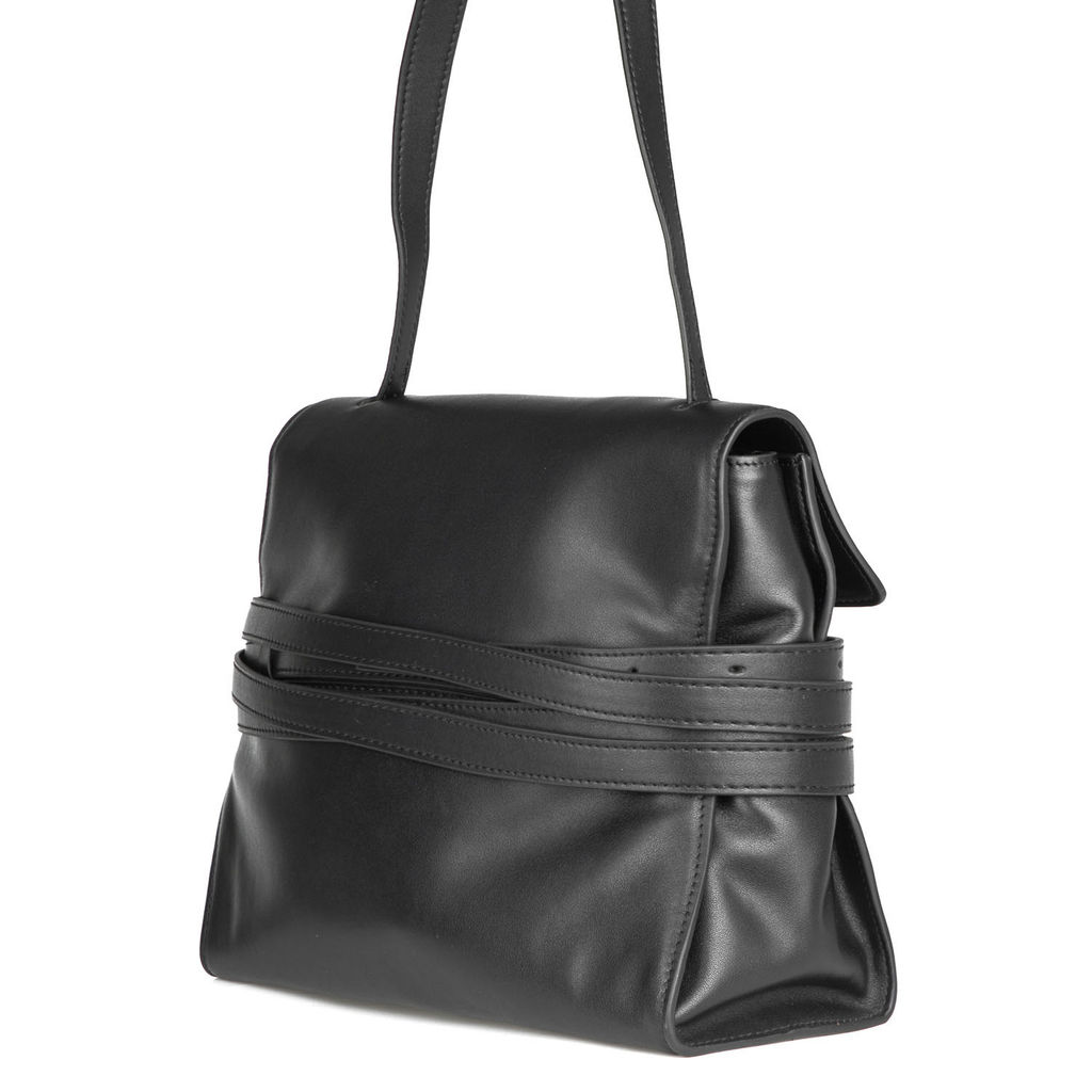 H5965 black, Женская кожаная сумка, Barcelo Biagi