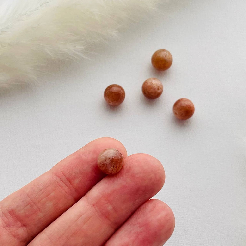 Бусины для украшений из Солнечного камня (5 шт)