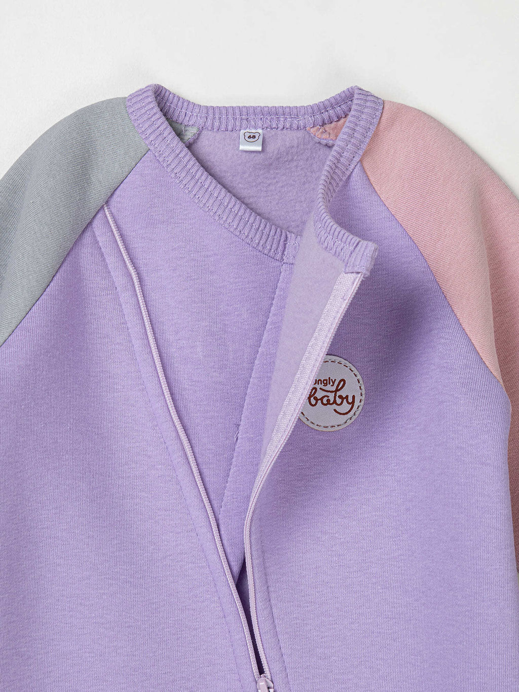 Комбинезон-косуха Колор блок Лаванда утепленный 0+ - Bungly фото 6