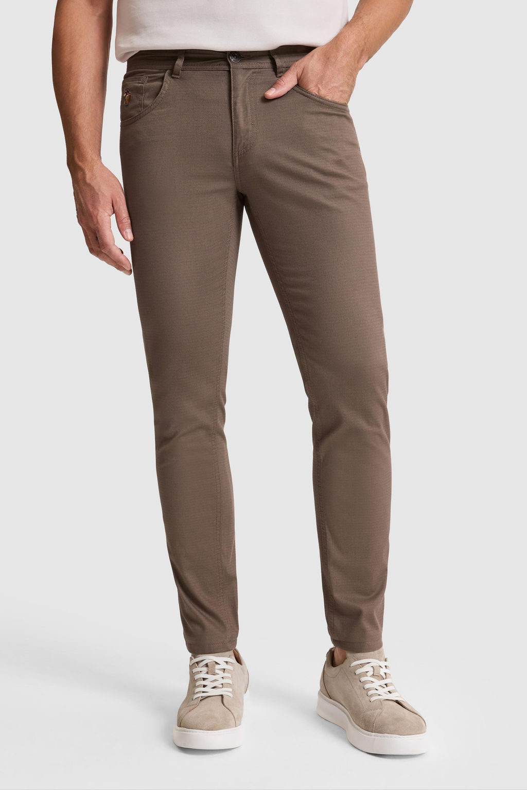 Erkek Vizon Kanvas / Chino Pantolon