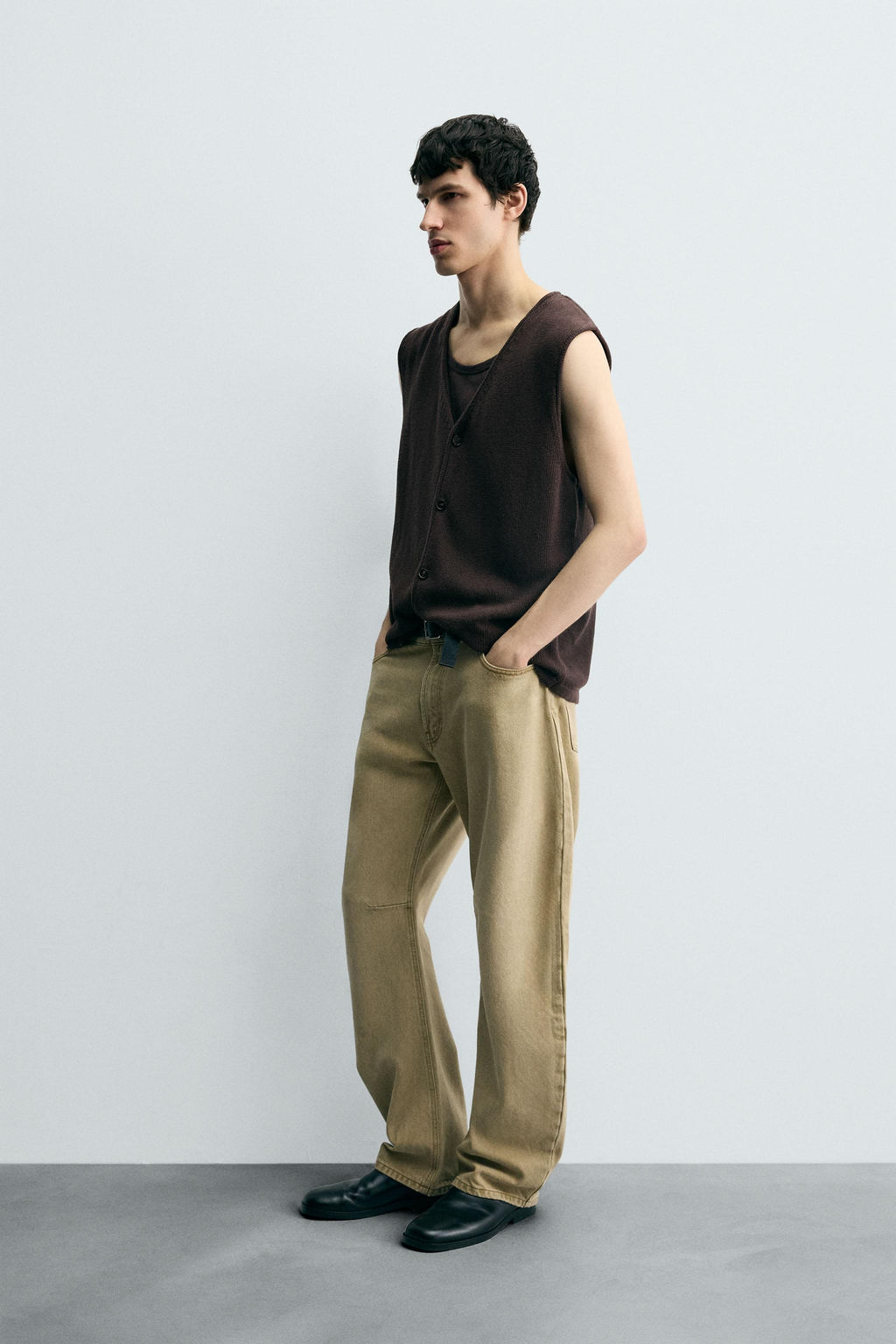 KNIT COTTON WAISTCOAT - Zara фото 4