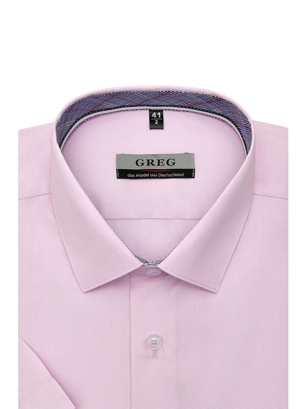 Сорочка мужская короткий рукав GREG 710/209/LIL/Z/1p  фото 2