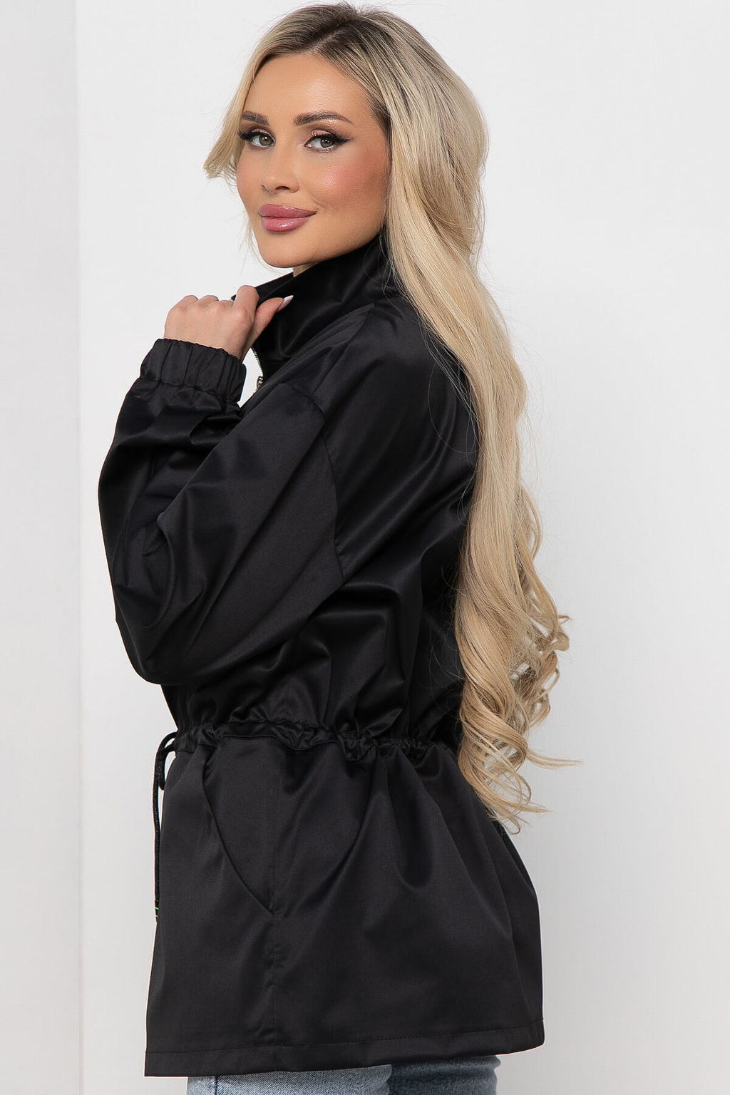 Ветровка Весенний дождь (черная) Б8602 - Lt collection фото 2