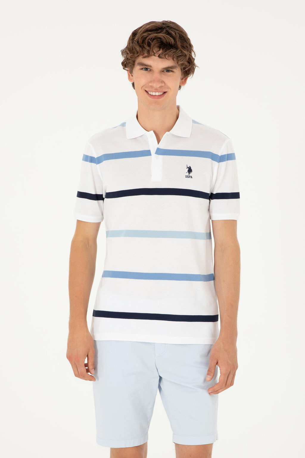 Мужская темно-синяя футболка Неожиданная скидка в корзине - U.s. polo assn фото 8