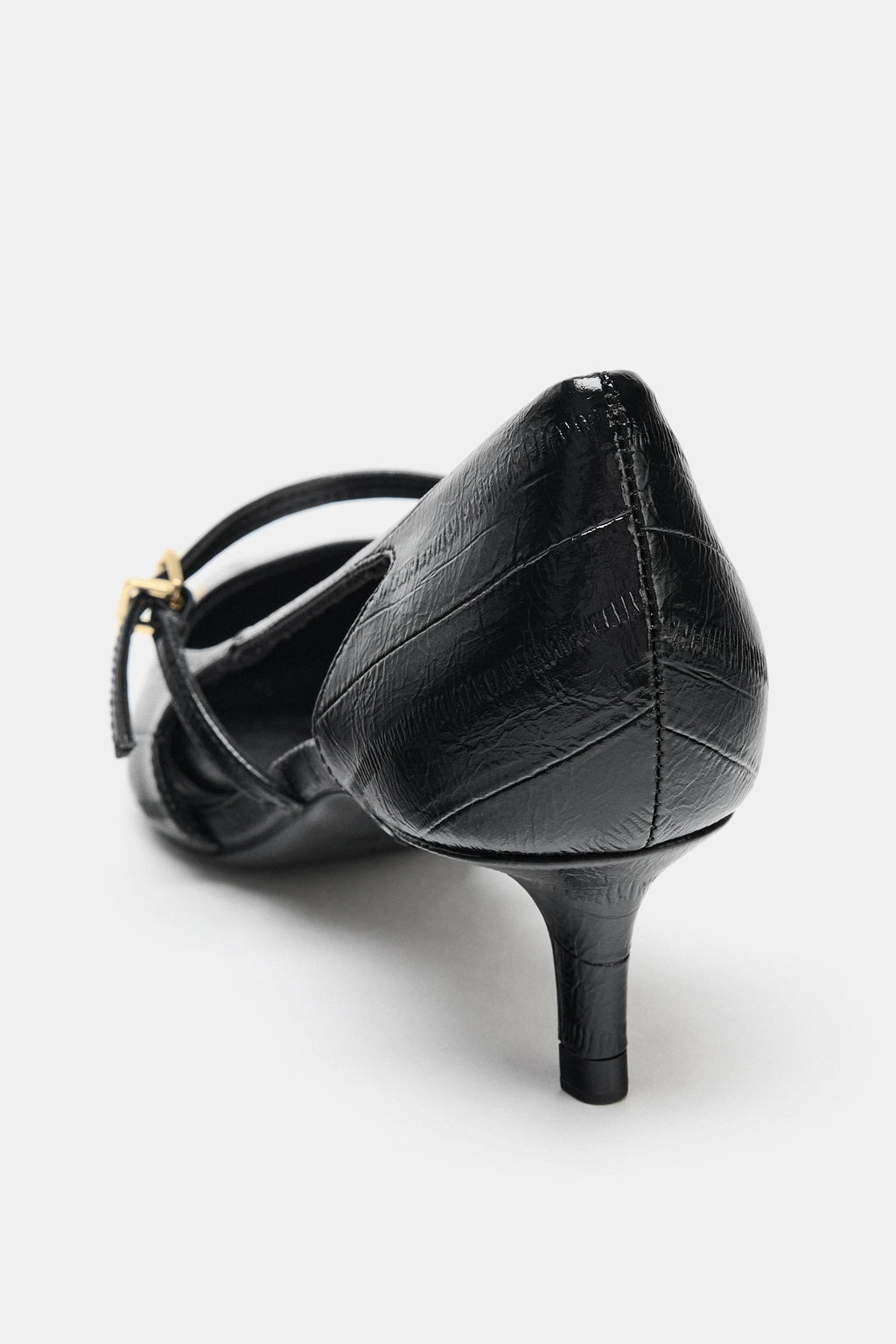 HEELED SHOES WITH EMBOSSED DETAIL AND SIDE VENTS - Zara фото 6