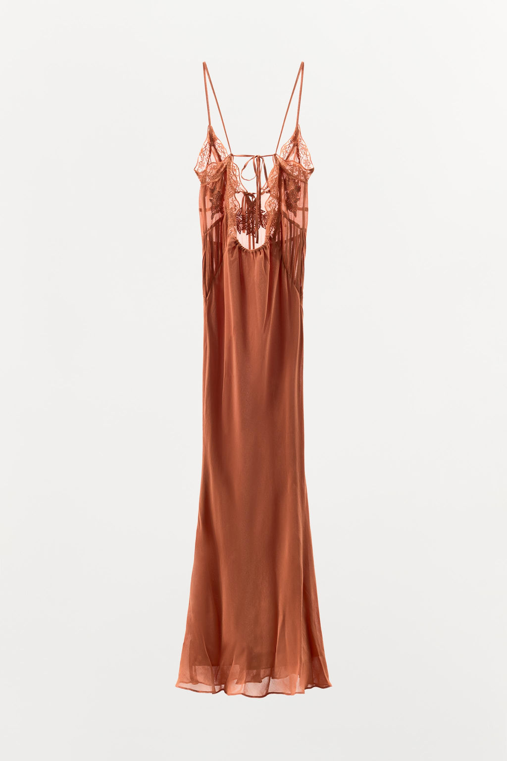 GEORGETTE EMBROIDERED BEADED DRESS - Zara фото 9