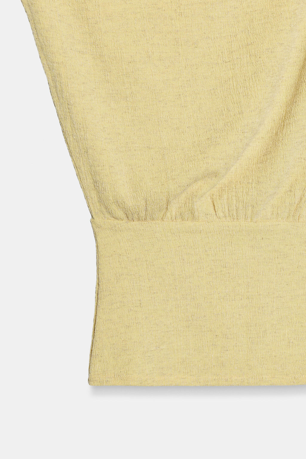 TOP ASIM?TRICO TEXTURA / Amarillo claro