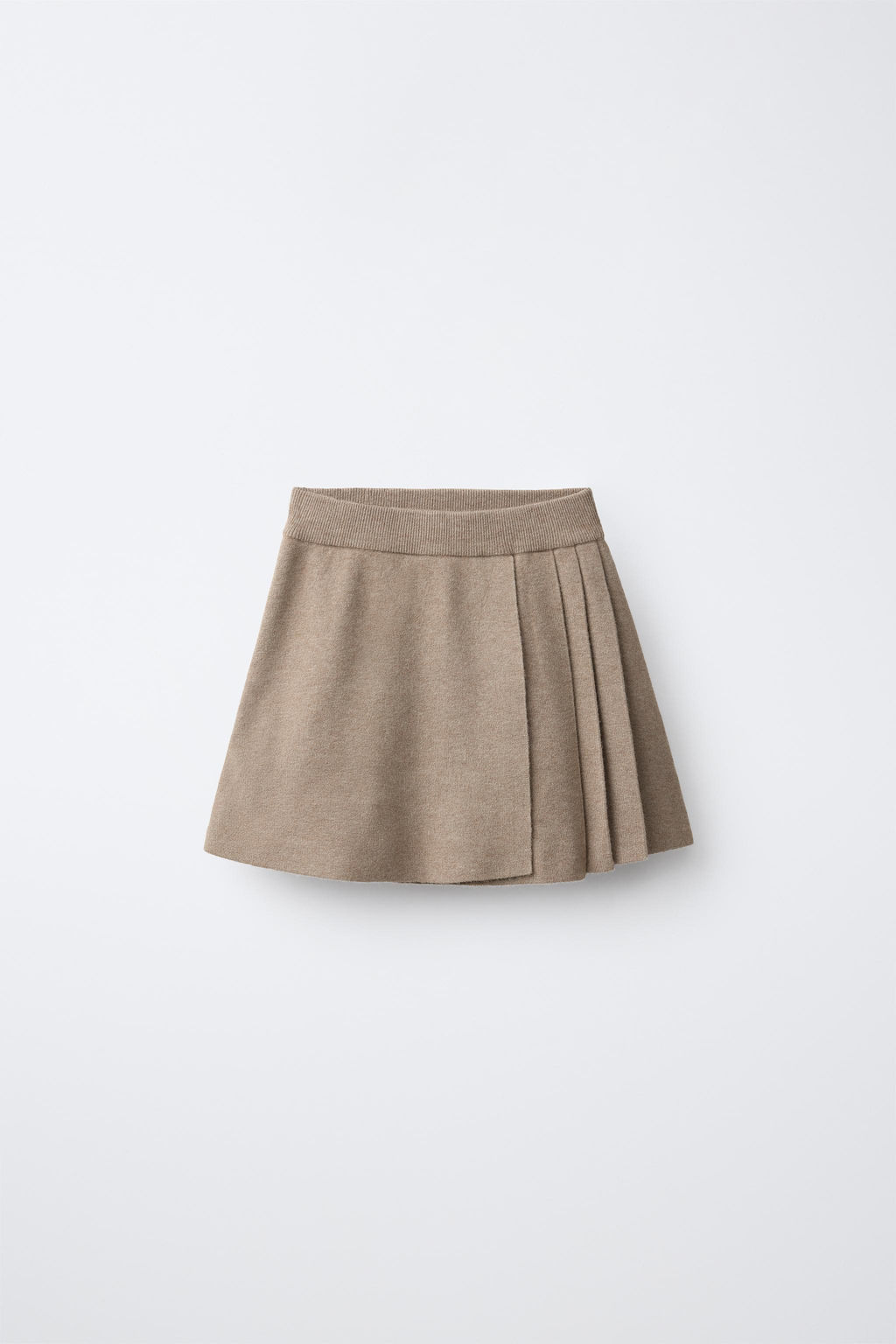 FALDA PUNTO TABLAS / Tostado - Zara фото 3
