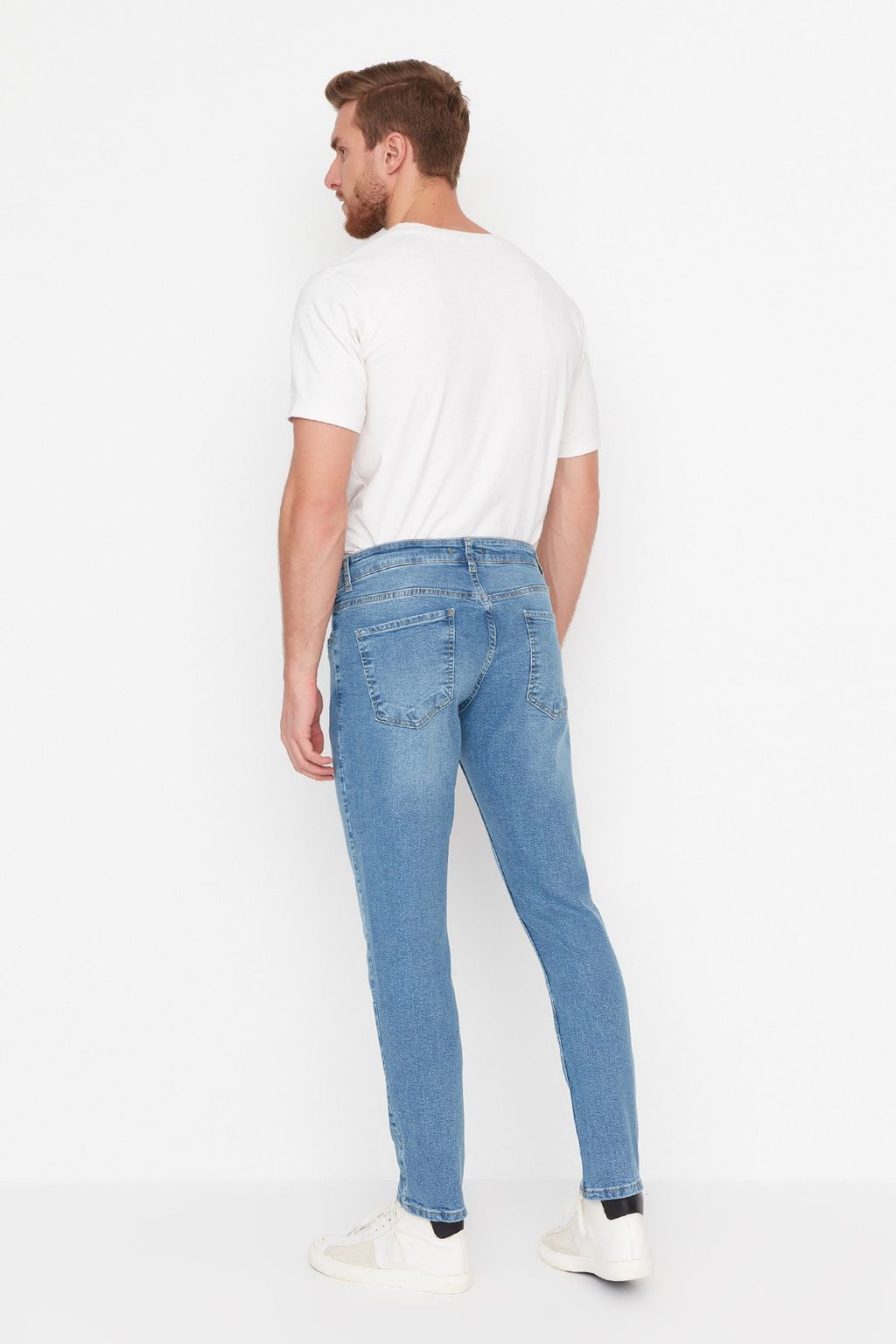 TRENDYOL MAN Lacivert Esnek Kumas Slim Fit Dar Kesim Jeans Kot Pantolon TMNAW23JE00054 - Trendyolmilla фото 10