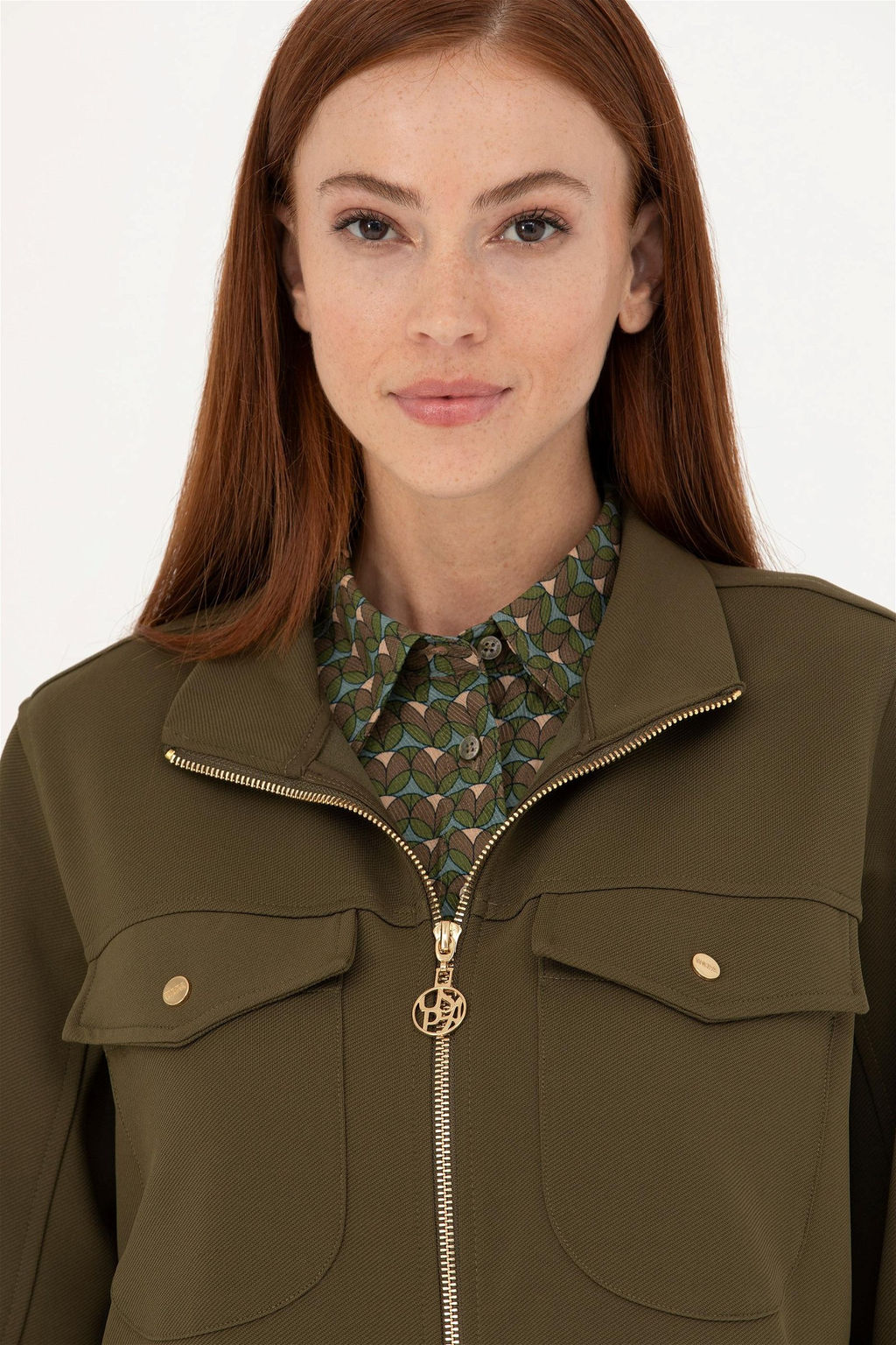 Женский свитшот цвета хаки - U.s. polo assn фото 2