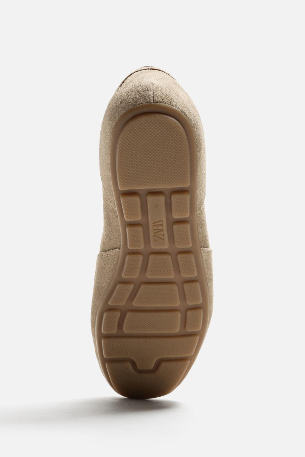 ULTRA-THIN SOLE LEATHER TRAINERS - Zara фото 6